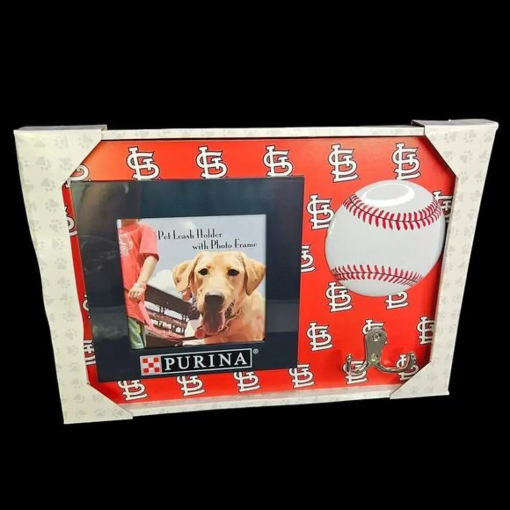 St Louis Cardinals Photo Frame Dog Leash‎ Key Holder Baseball Purina Pet MLB